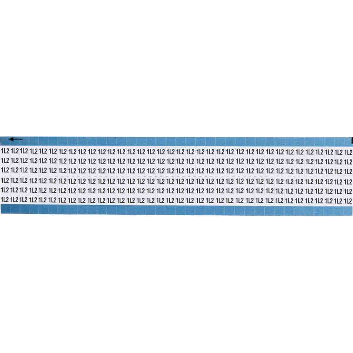 TWM-1L2-SC-PK Wire Marker 0.75in H x 0.36in W, 1L2