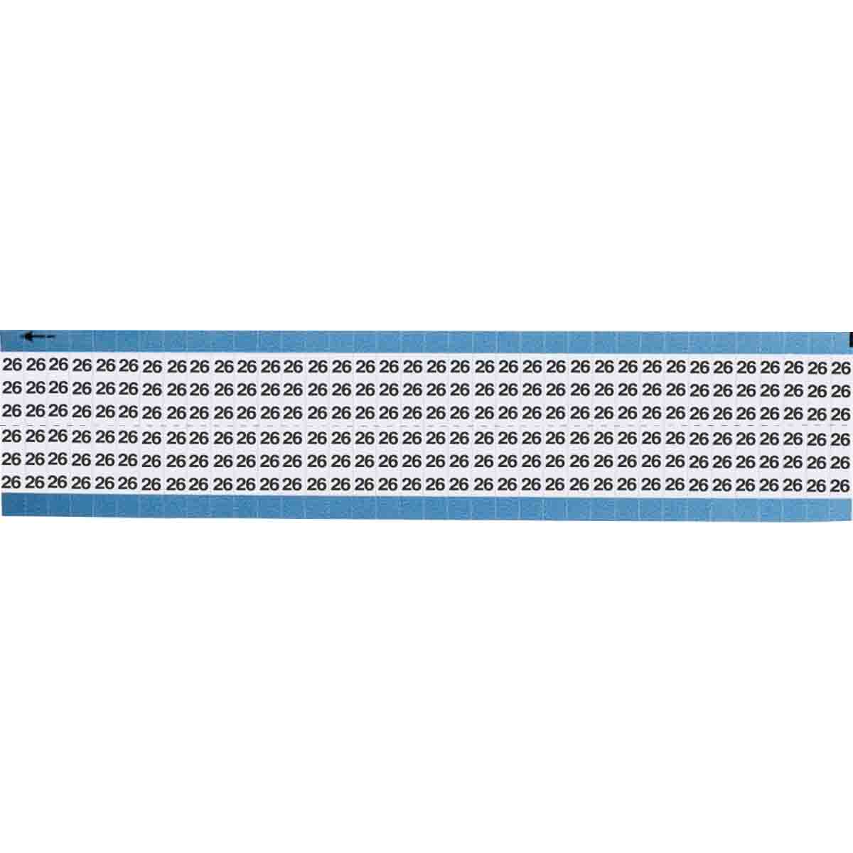 TWM-26-SC-PK Wire Marker 0.75in H x 0.25in W, 26