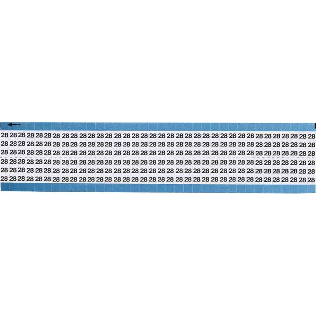 TWM-28-SC-PK Wire Marker 0.75in H x 0.25in W, 28
