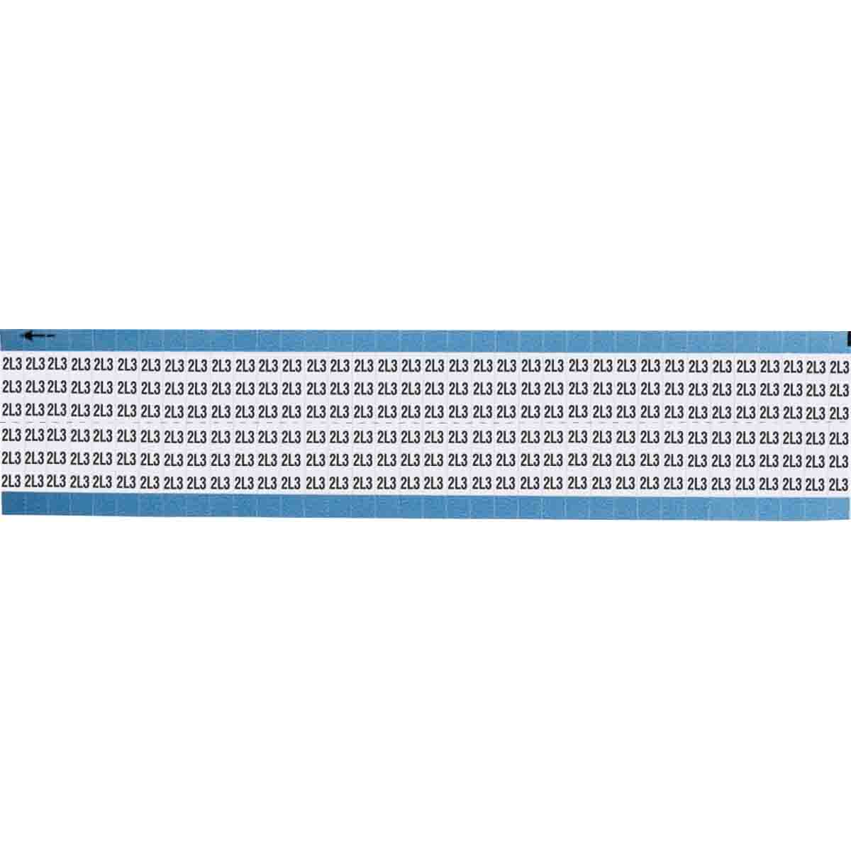 TWM-2L3-SC-PK Wire Marker 0.75in H x 0.36in W, 2L3