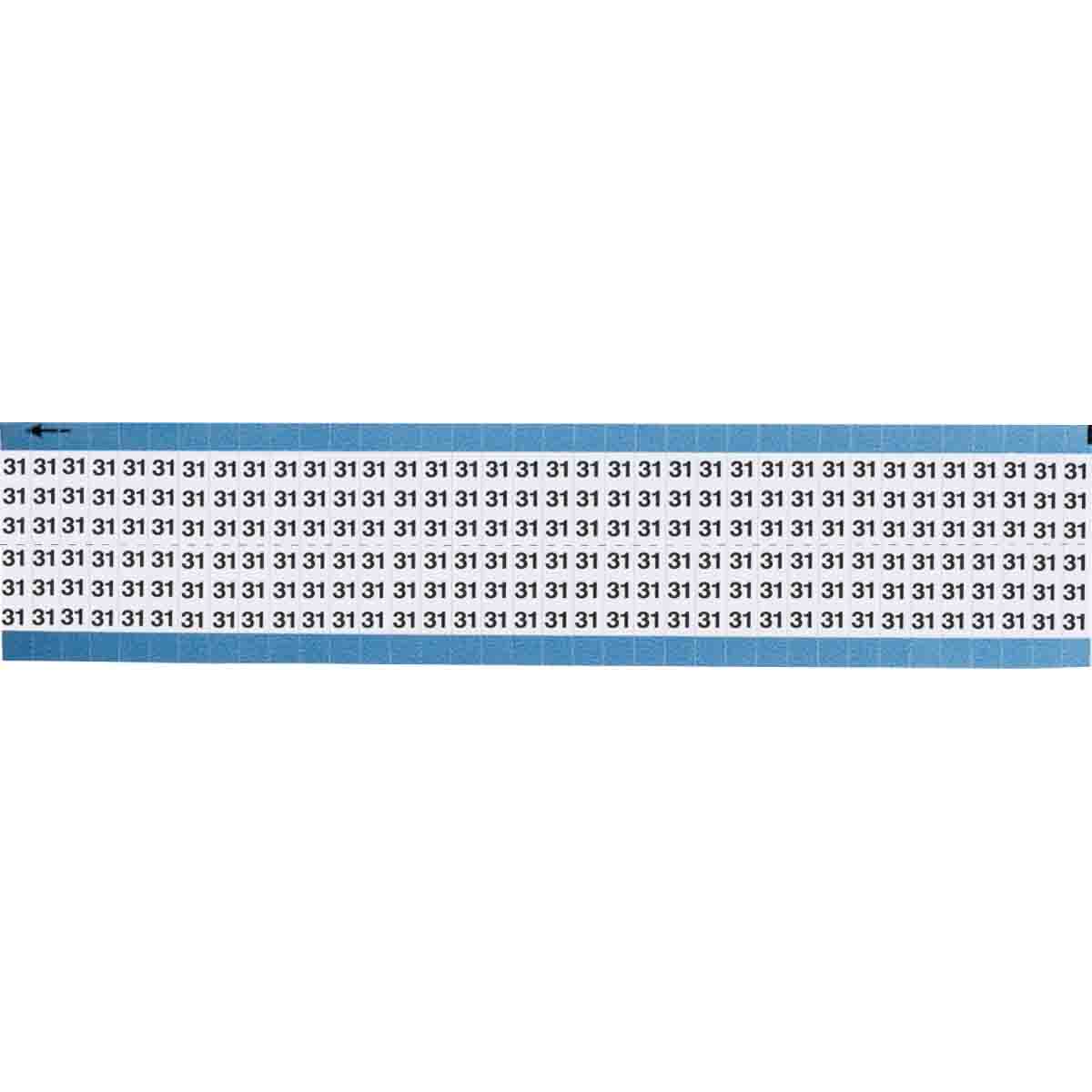 TWM-31-SC-PK Wire Marker 0.75in H x 0.25in W, 31