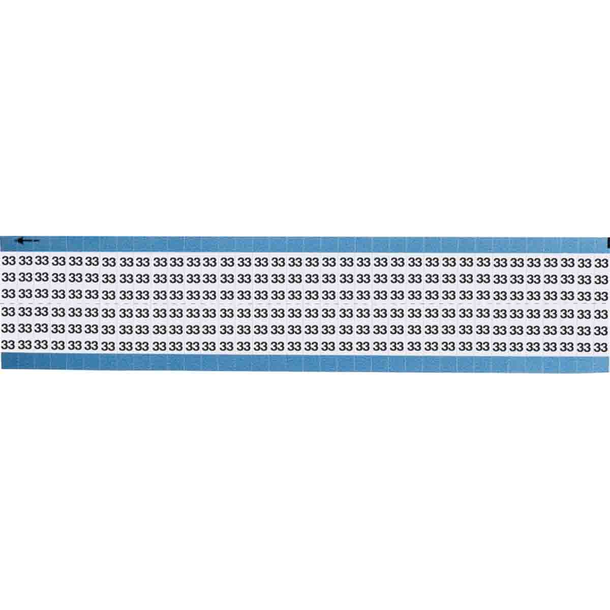 TWM-33-SC-PK Wire Marker 0.75in H x 0.25in W, 33