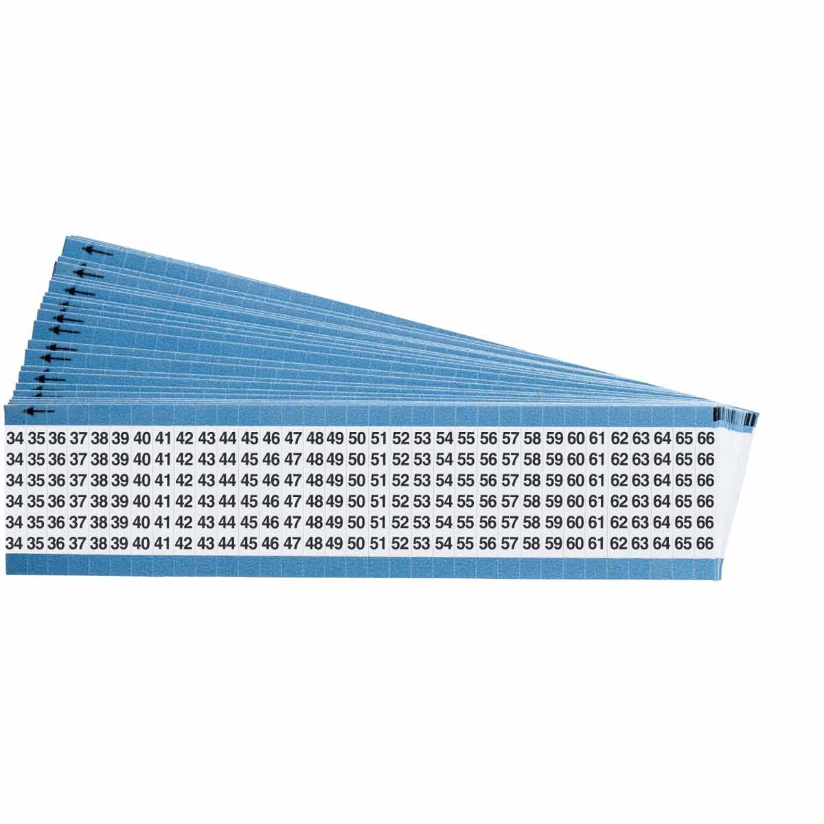 TWM-34-66-PK Wire Marker 1.5in H x 0.5in W, 34 to 66