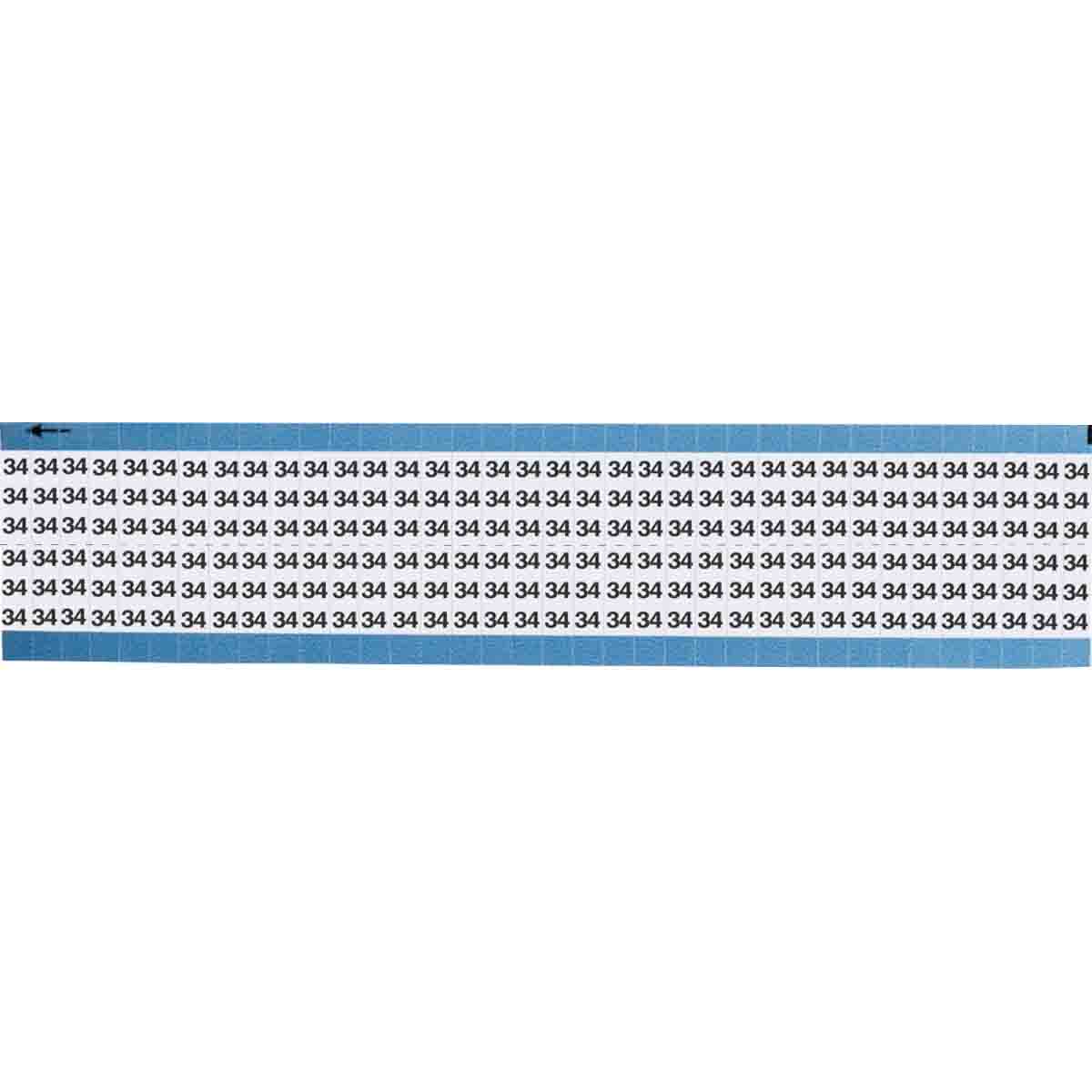 TWM-34-SC-PK Wire Marker 0.75in H x 0.25in W, 34