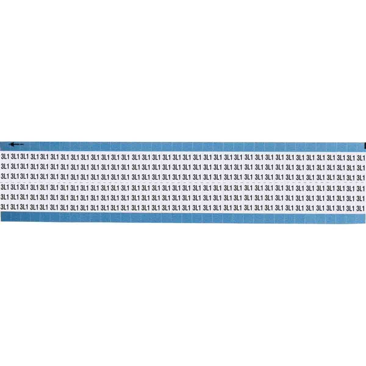 TWM-3L1-SC-PK Wire Marker 0.75in H x 0.36in W, 3L1