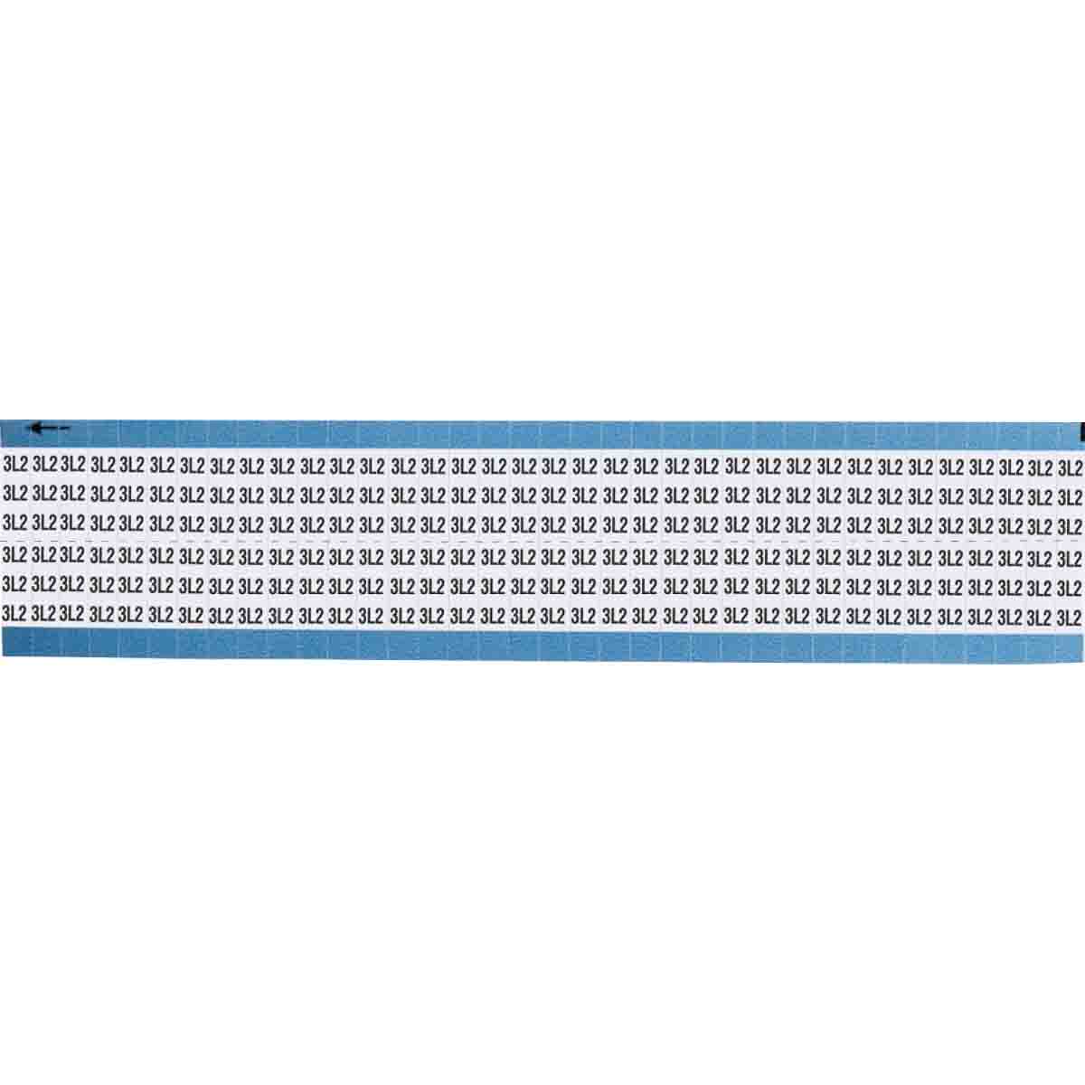 TWM-3L2-SC-PK Wire Marker 0.75in H x 0.36in W, 3L2