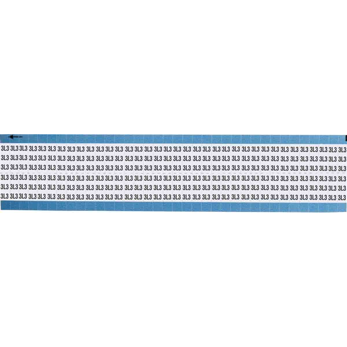 TWM-3L3-SC-PK Wire Marker 0.75in H x 0.36in W, 3L3