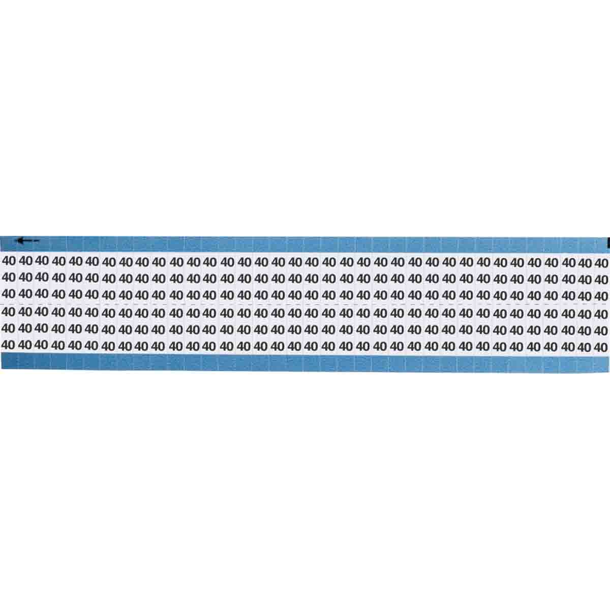 TWM-40-SC-PK Wire Marker 0.75in H x 0.25in W, 40