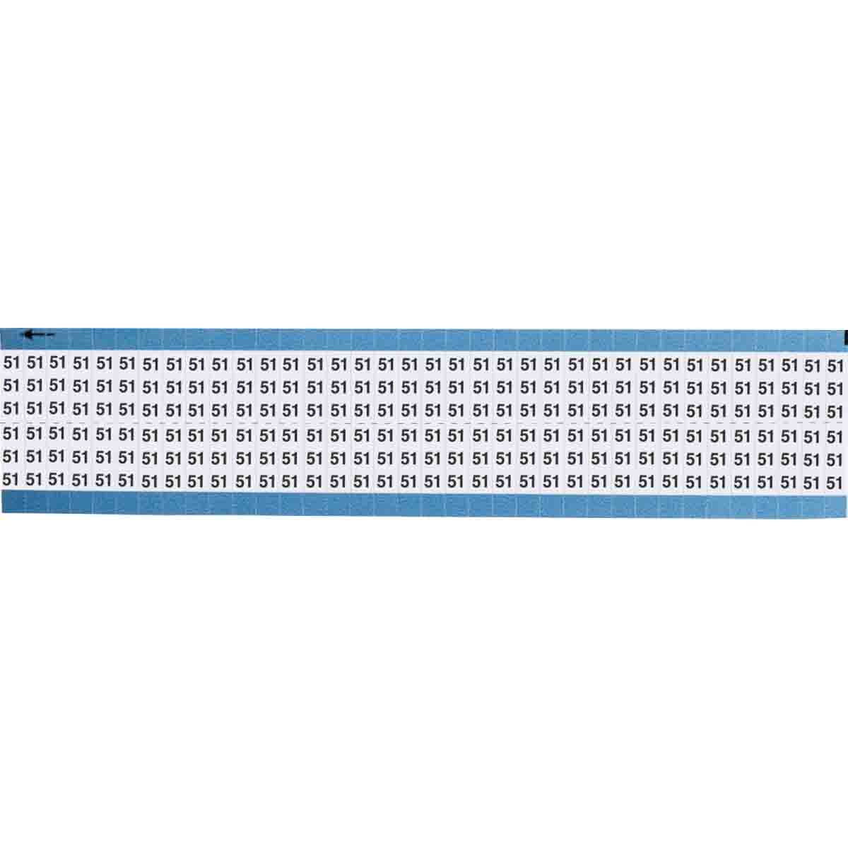TWM-51-SC-PK Wire Marker 0.75in H x 0.25in W, 51