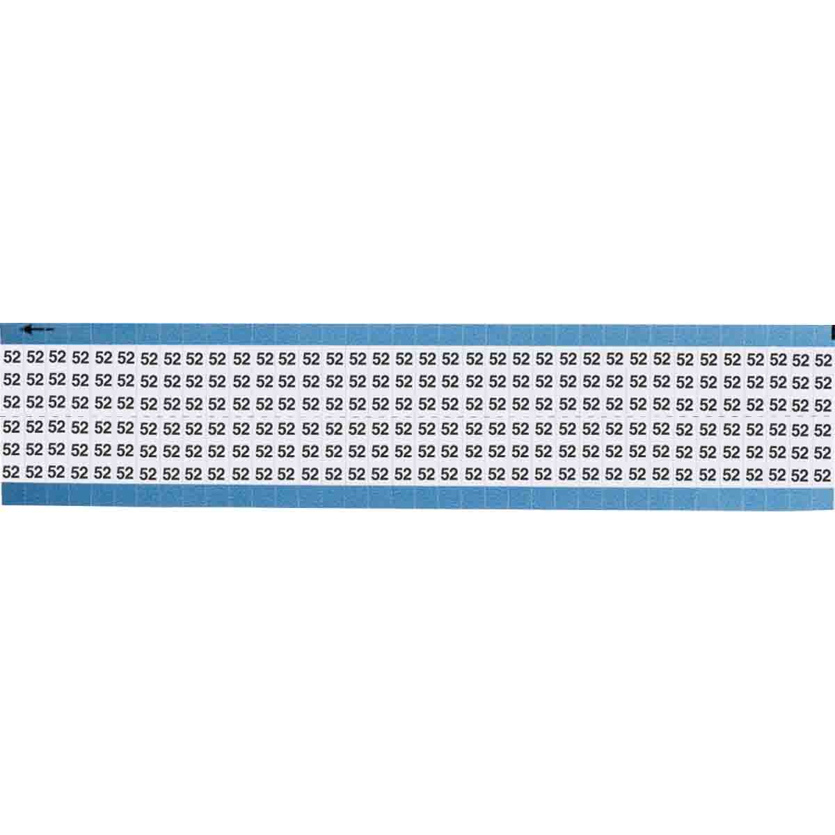 TWM-52-SC-PK Wire Marker 0.75in H x 0.25in W, 52