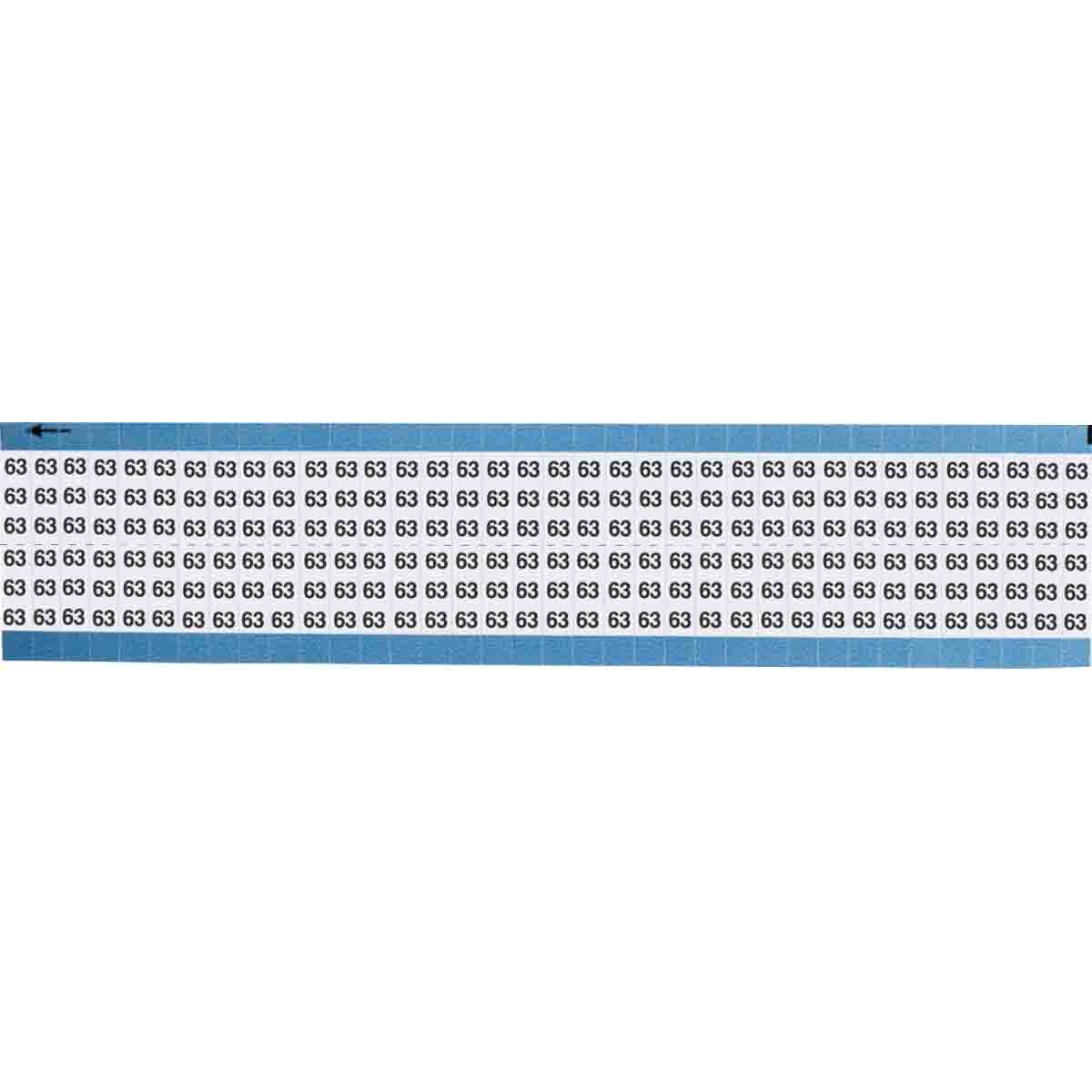 TWM-63-SC-PK Wire Marker 0.75in H x 0.25in W, 63