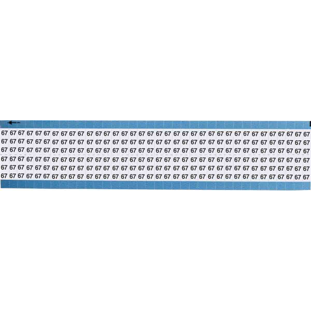 TWM-67-SC-PK Wire Marker 0.75in H x 0.25in W, 67