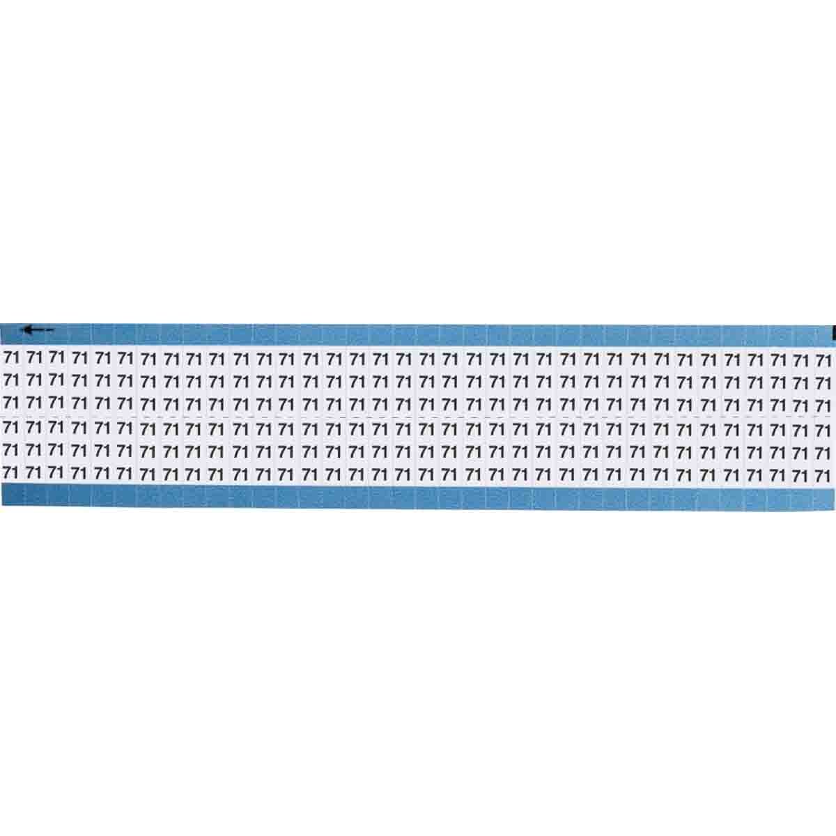 TWM-71-SC-PK Wire Marker 0.75in H x 0.25in W, 71