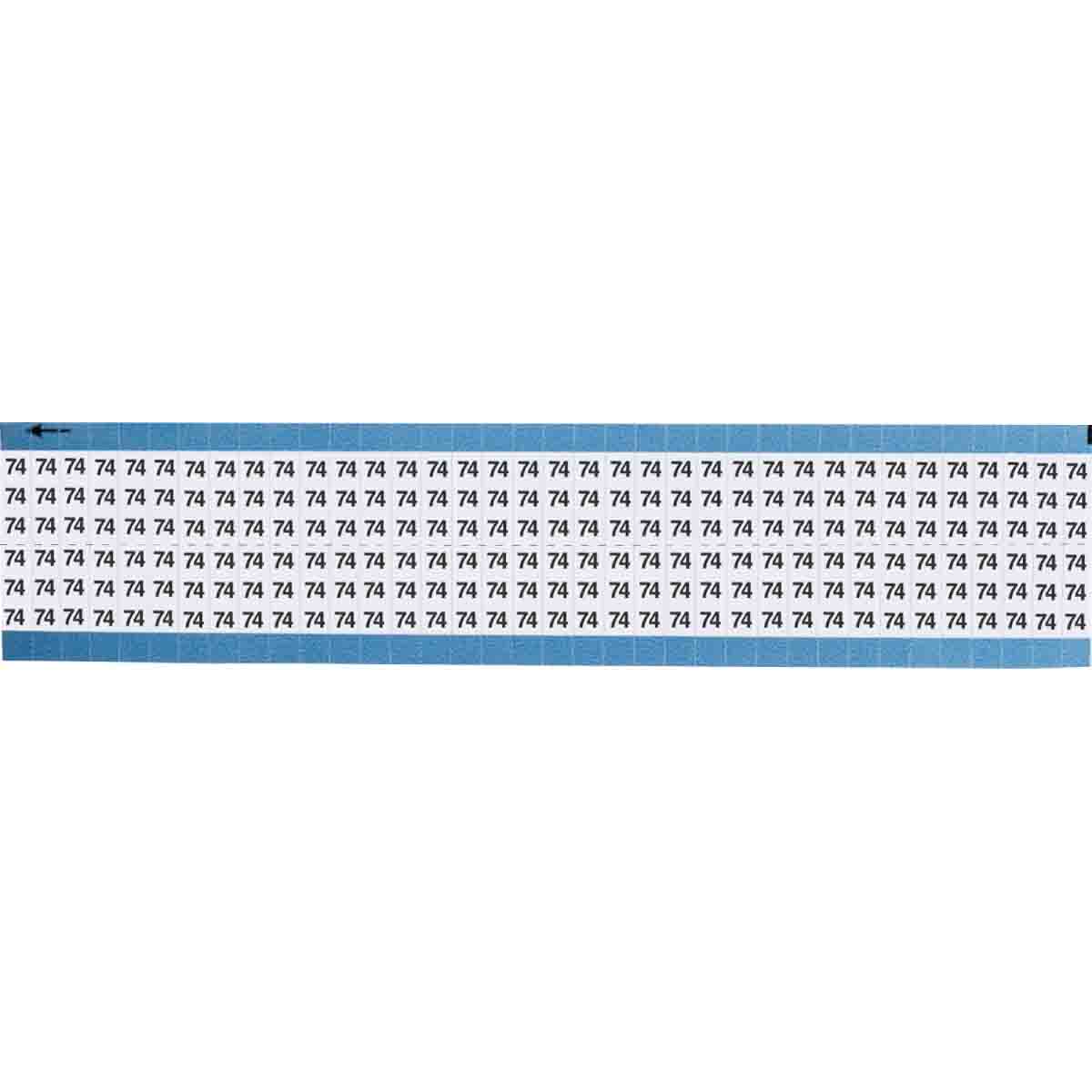 TWM-74-SC-PK Wire Marker 0.75in H x 0.25in W, 74
