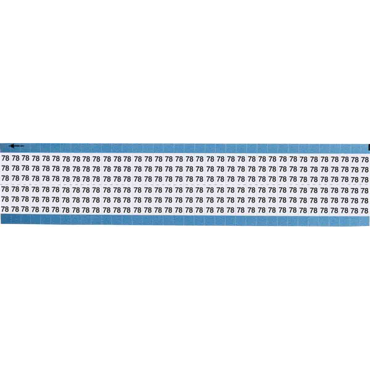 TWM-78-SC-PK Wire Marker 0.75in H x 0.25in W, 78