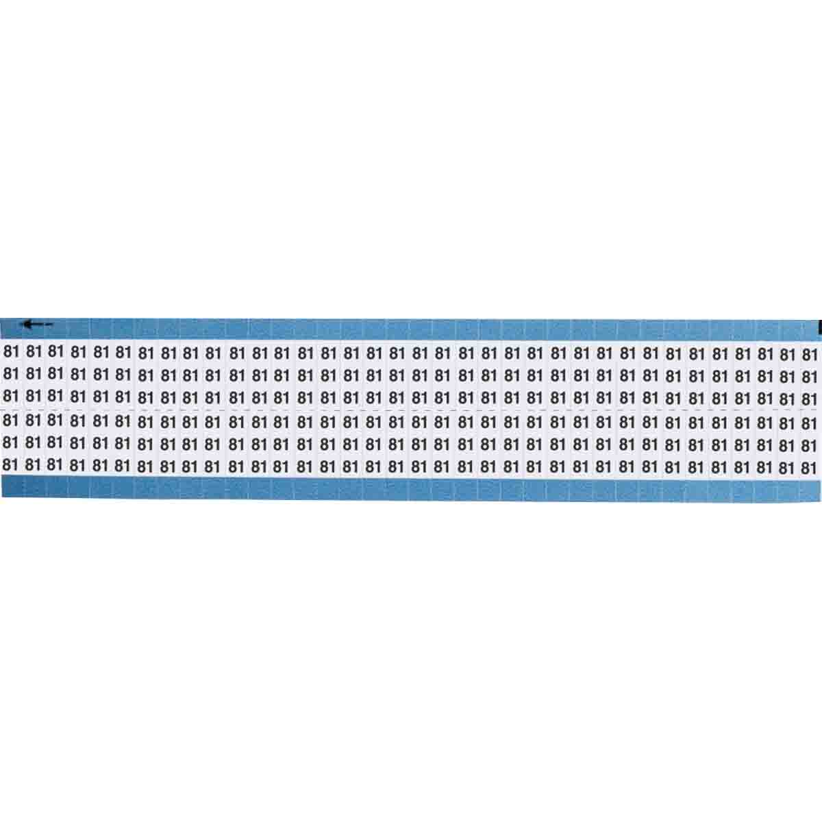 TWM-81-SC-PK Wire Marker 0.75in H x 0.25in W, 81