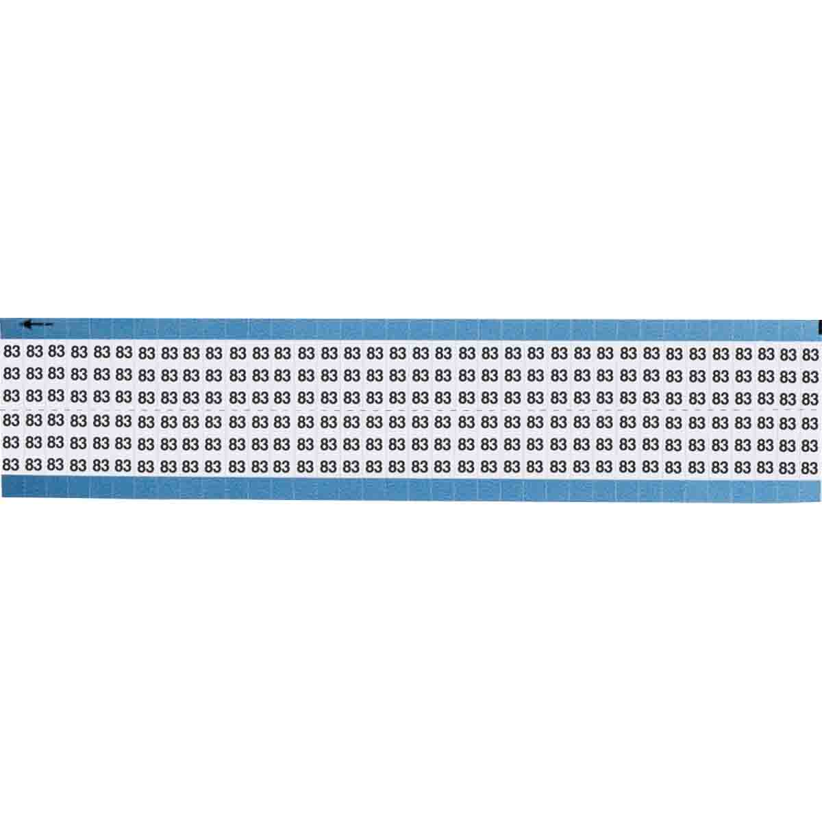TWM-83-SC-PK Wire Marker 0.75in H x 0.25in W, 83