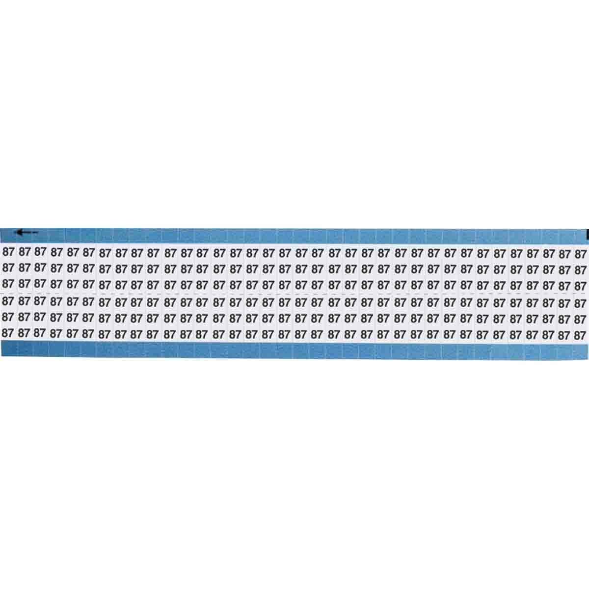 TWM-87-SC-PK Wire Marker 0.75in H x 0.25in W, 87