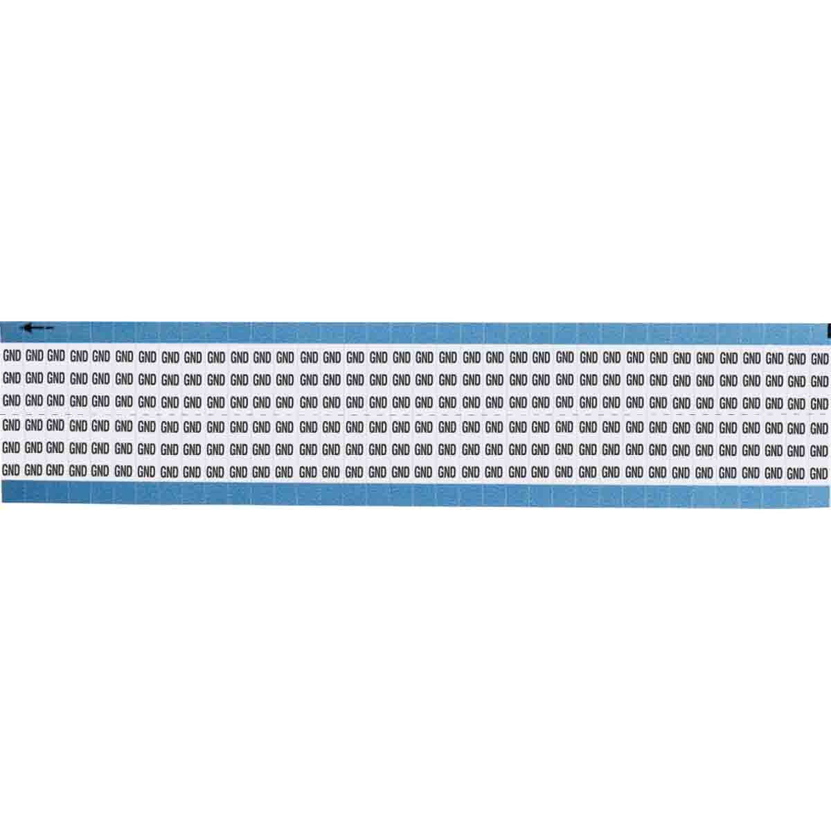 TWM-GND-SC-PK Wire Marker 0.75in H x 0.36in W, GND