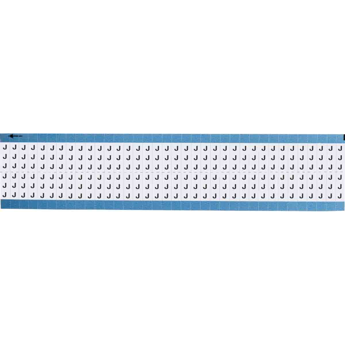 TWM-J-SC-PK Wire Marker 0.75in H x 0.25in W, J