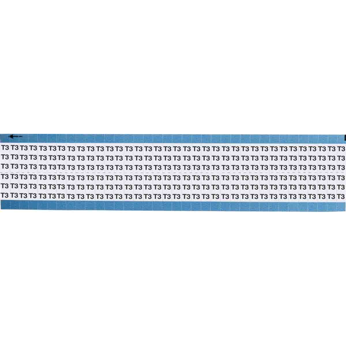 TWM-T3-SC-PK Wire Marker 0.75in H x 0.25in W, T3