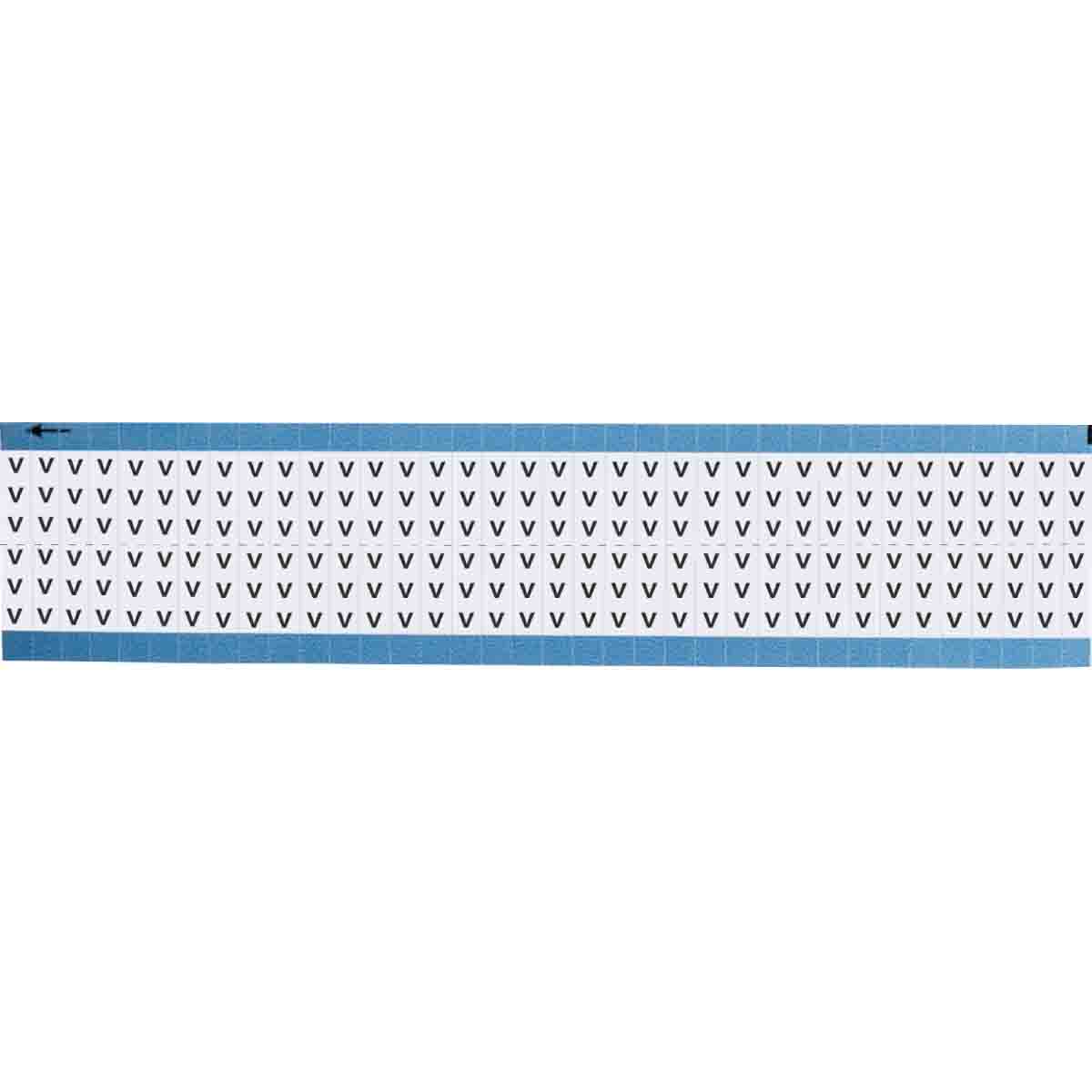 TWM-V-SC-PK Wire Marker 0.75in H x 0.25in W, V