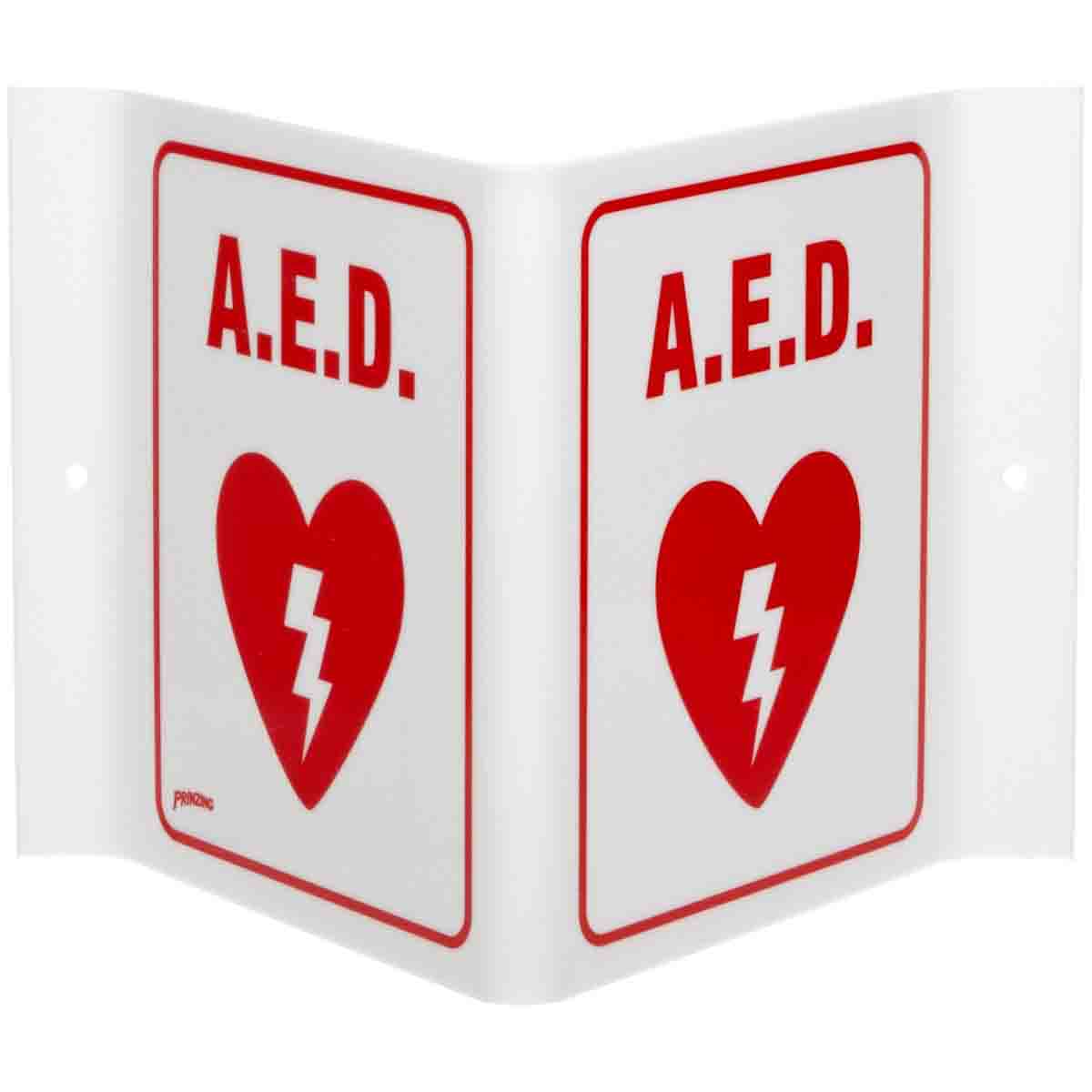 V1AE01A V SIGN A.E.D. W/ DESIGN