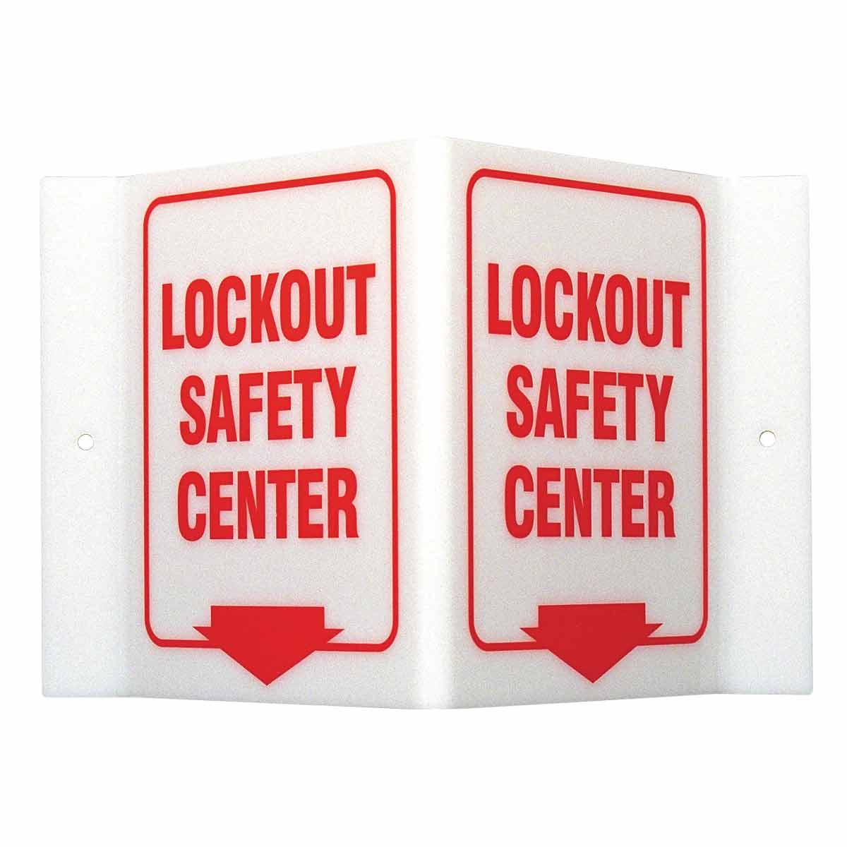 V1LS01A PRINZING V SIGN LOCKOUT SAFETY CTR