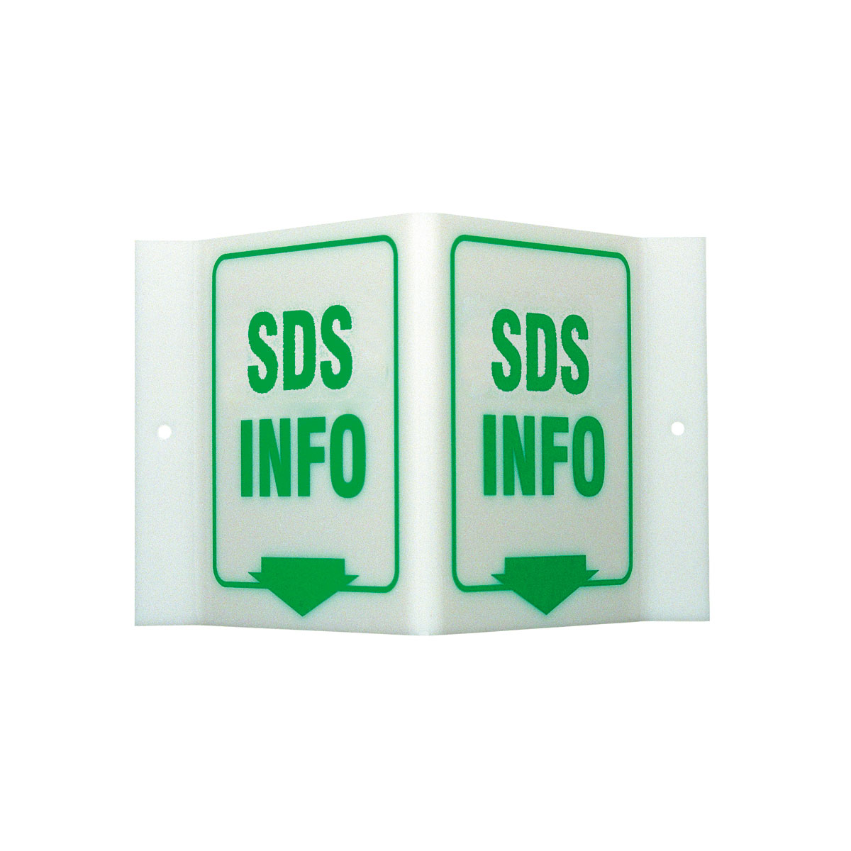 49045 B450,12.5X18" HIGH VIS V-SIGN,MSDS INFO
