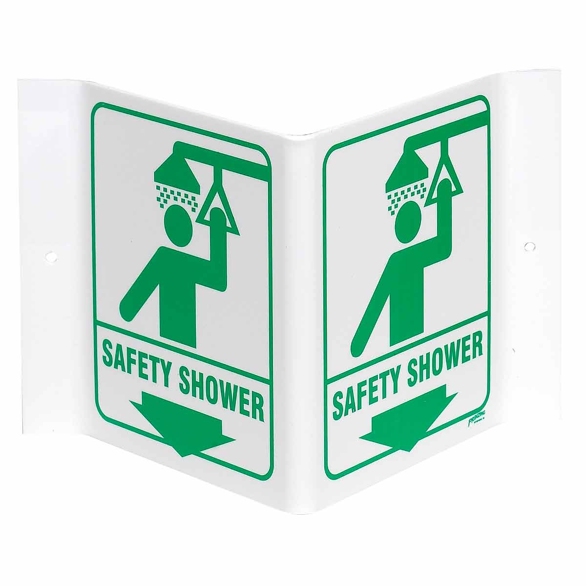49043 B450,12.5X18" HI VIS V-SIGN,SAFETY SHOWR