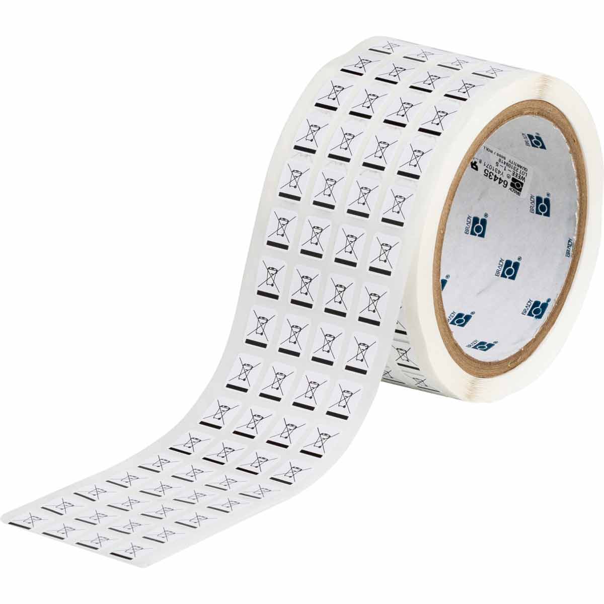 WEEE-1-5 LABEL, 0.5 IN H X 0.4 IN W