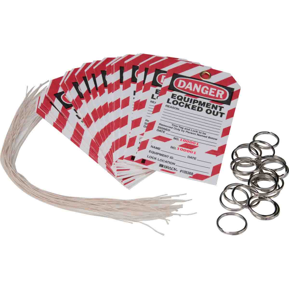 WKT2 TAG B853 5.75X3 BK/RD/WH 25PK PERF&SERL