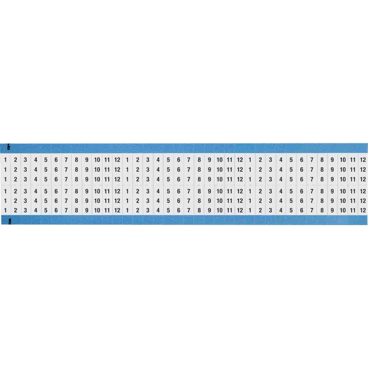 WM-1-12-SC-PK Wire Marker 0.75in H x 0.25in W, 1 to 12