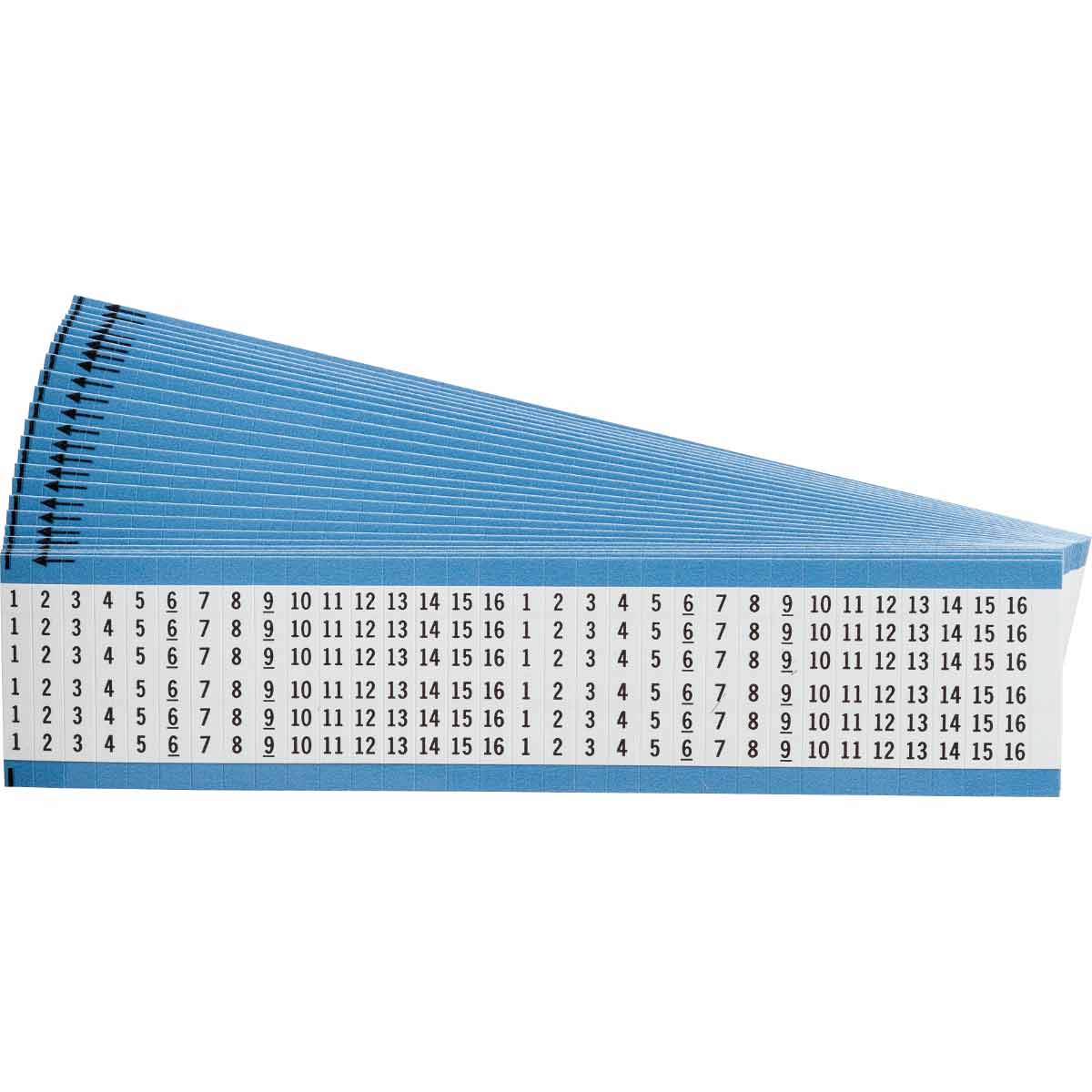 WM-1-16-PK Wire Marker 1.5in H x 0.45in W, 1 to 16