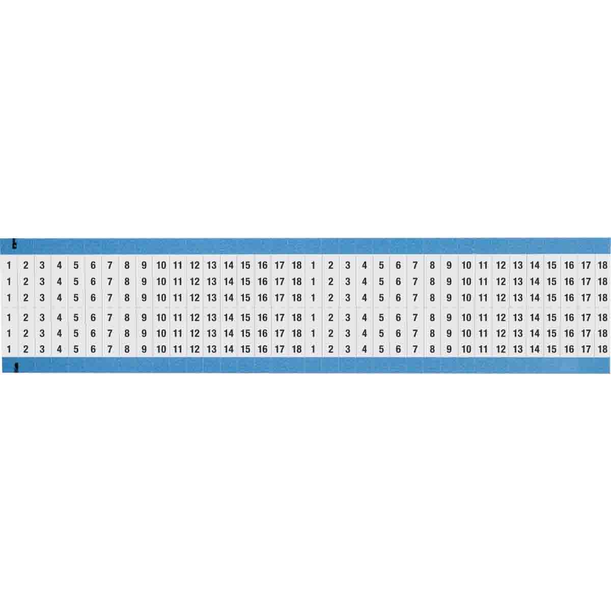 WM-1-18-SC-PK Wire Marker 0.75in H x 0.25in W, 1 to 18