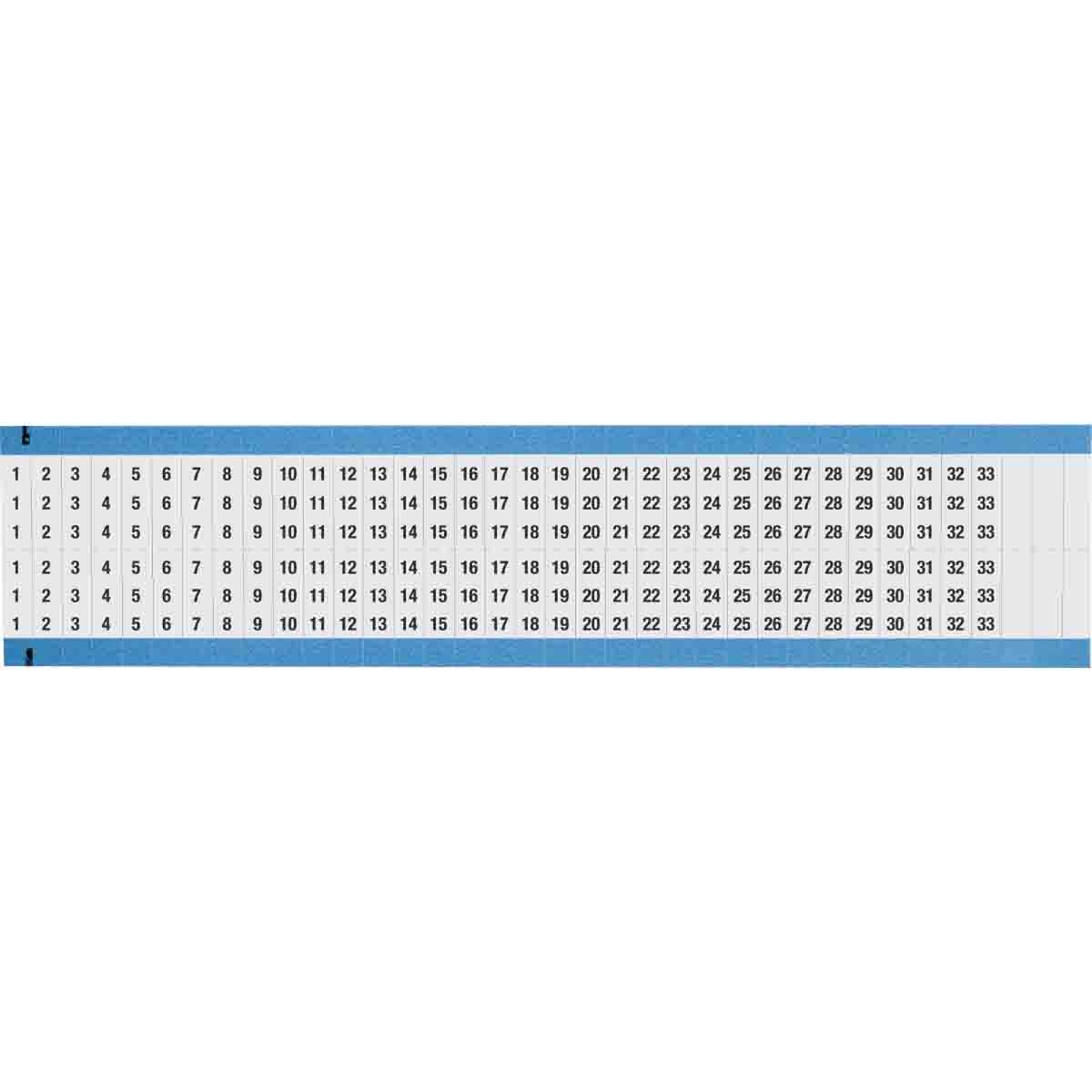 WM-1-33-BK-SC-PK Wire Marker 0.75in H x 0.27in W, 1 to 33