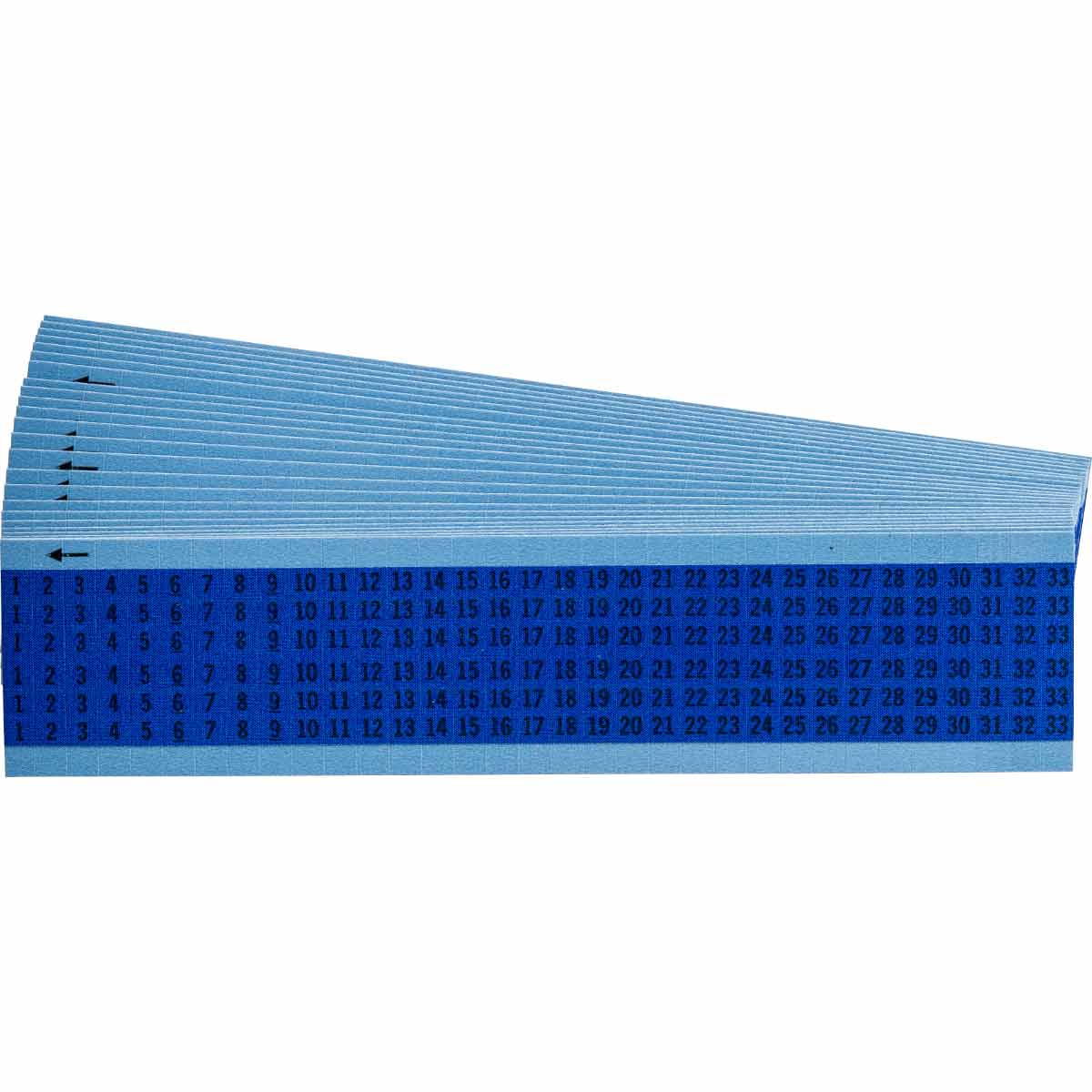WM-1-33-BL-PK Wire Marker 1.5in H x 0.45in W, 1 to 33