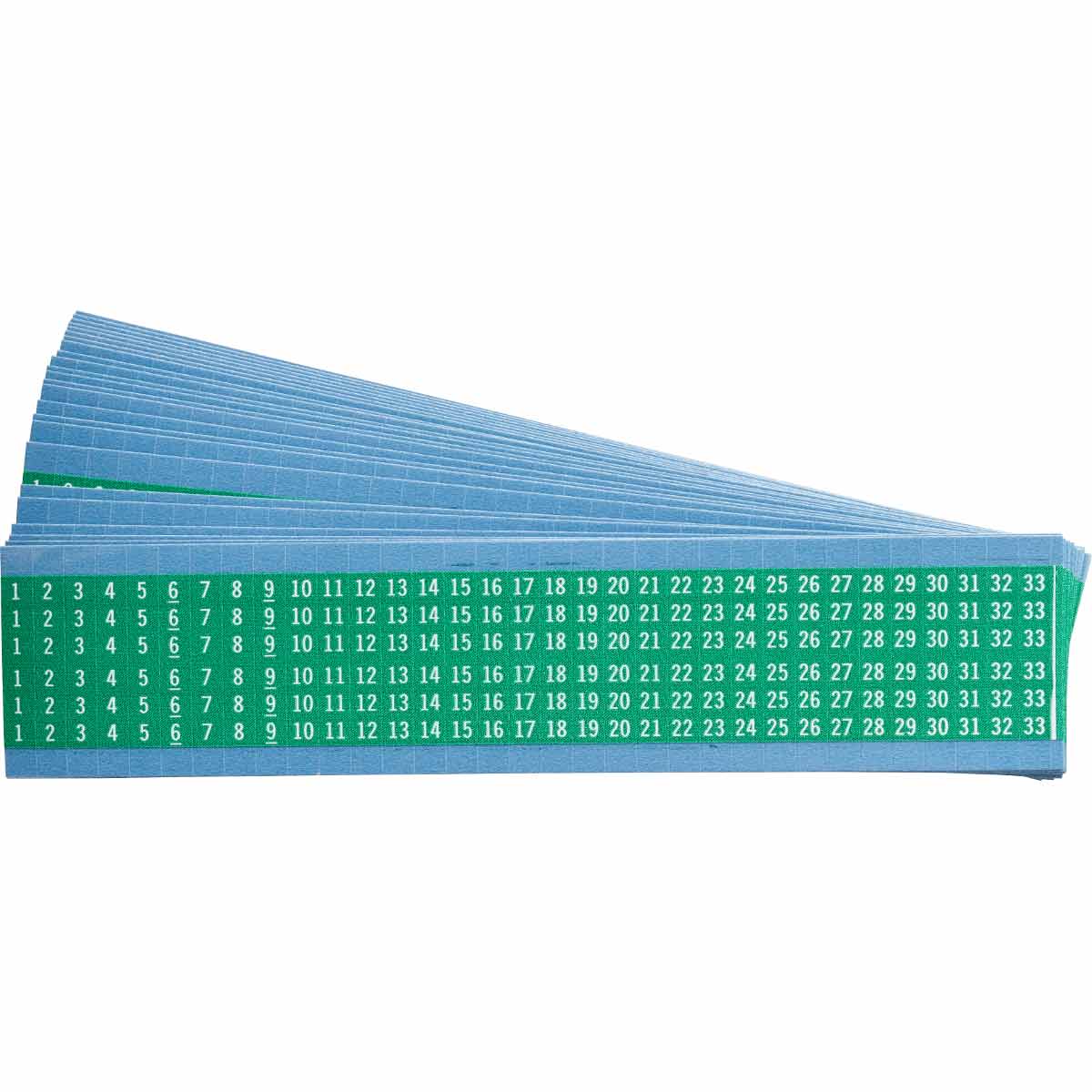 WM-1-33-GR-PK Wire Marker 1.5in H x 0.45in W, 1 to 33