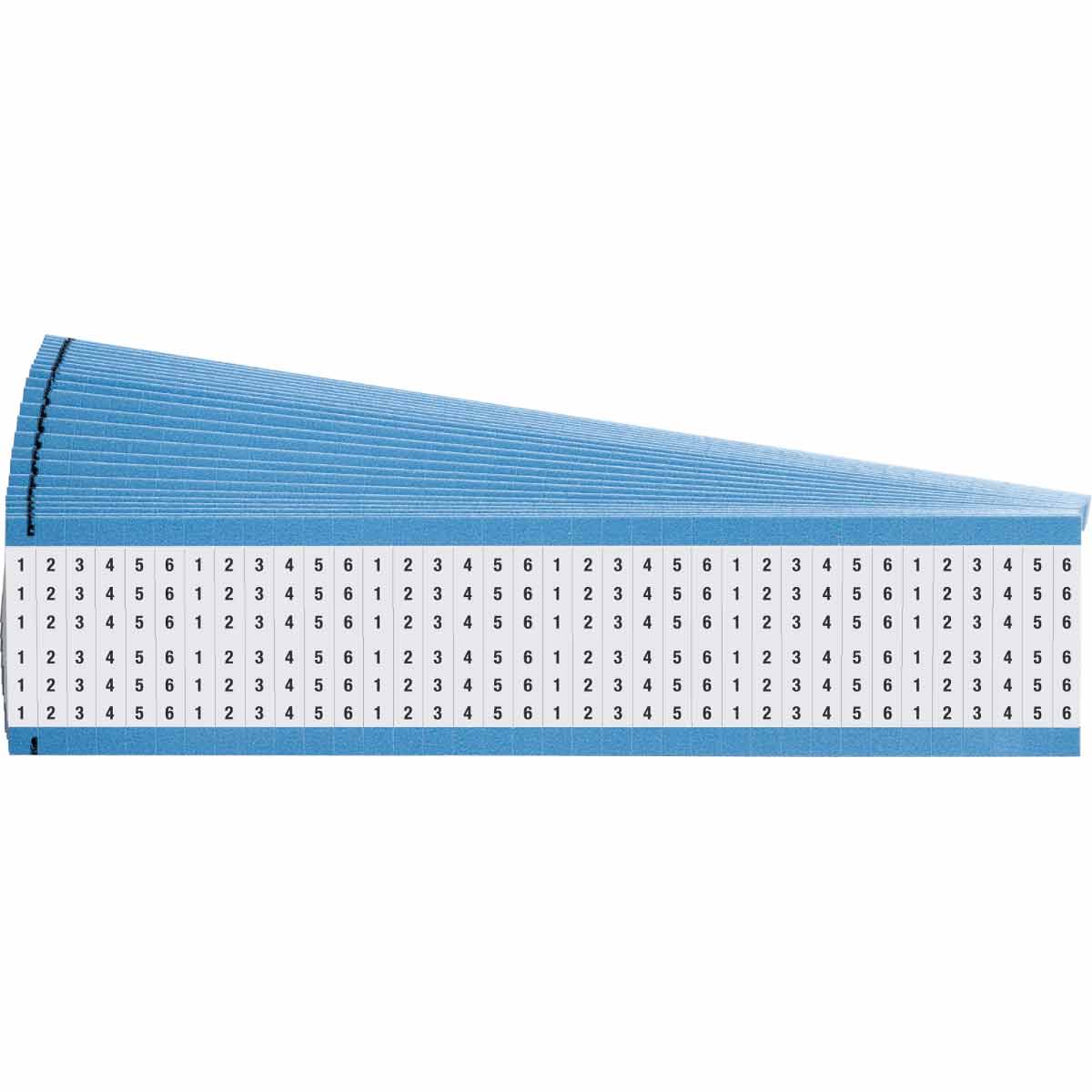 WM-1-6-PK Wire Marker 1.5in H x 0.25in W, 1 to 6