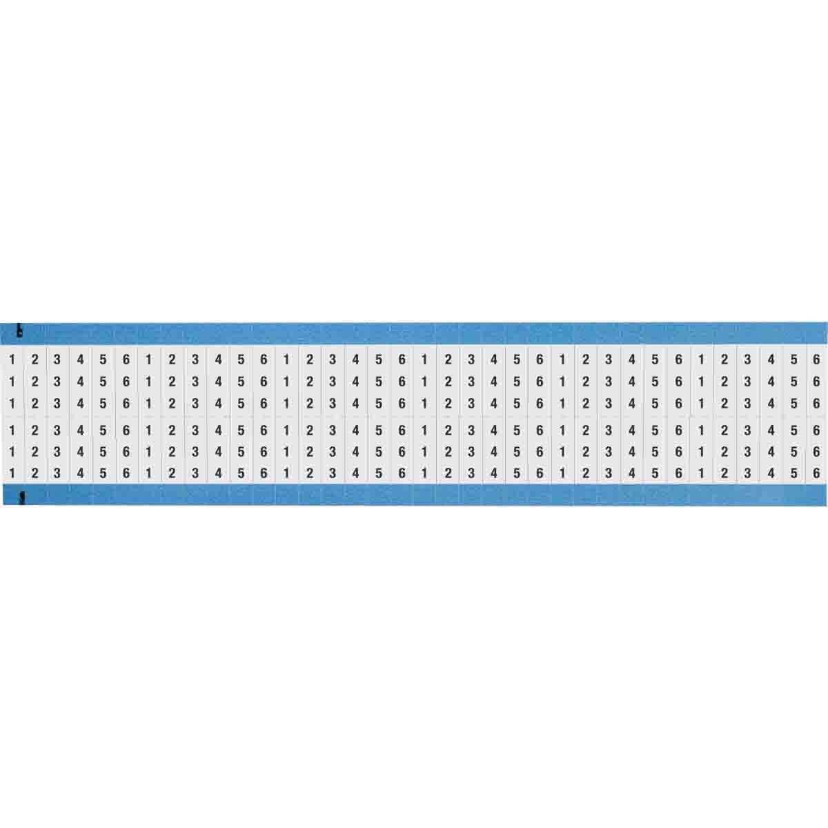 WM-1-6-SC-PK Wire Marker 0.75in H x 0.25in W, 1 to 6