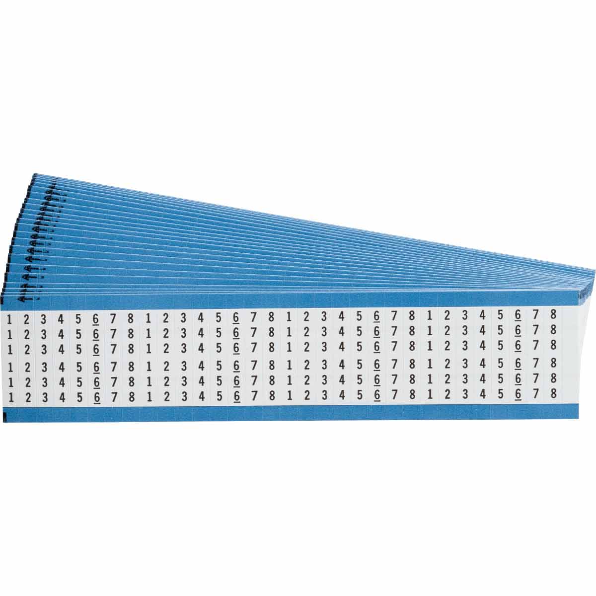 WM-1-8-PK Wire Marker 1.5in H x 0.25in W, 1 to 8