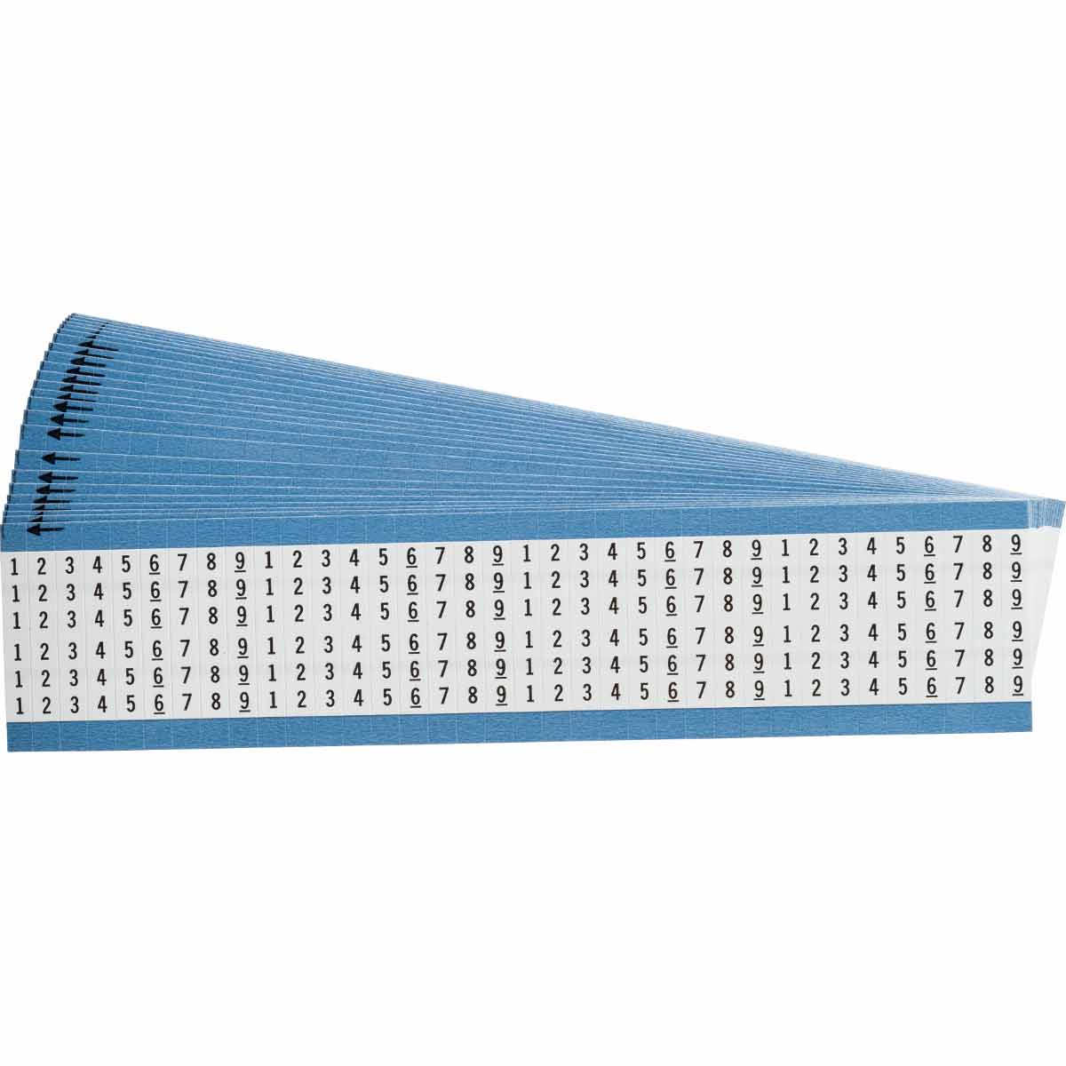 WM-1-9-PK Wire Marker 1.5in H x 0.25in W, 1 to 9