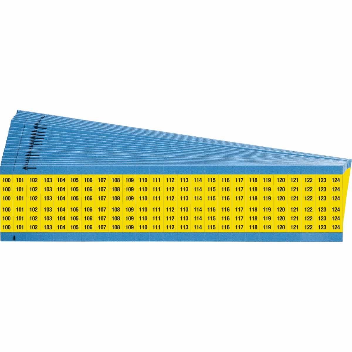 WM-100-124-YL-PK Wire Marker 1.5in H x 0.75in W, 100-124