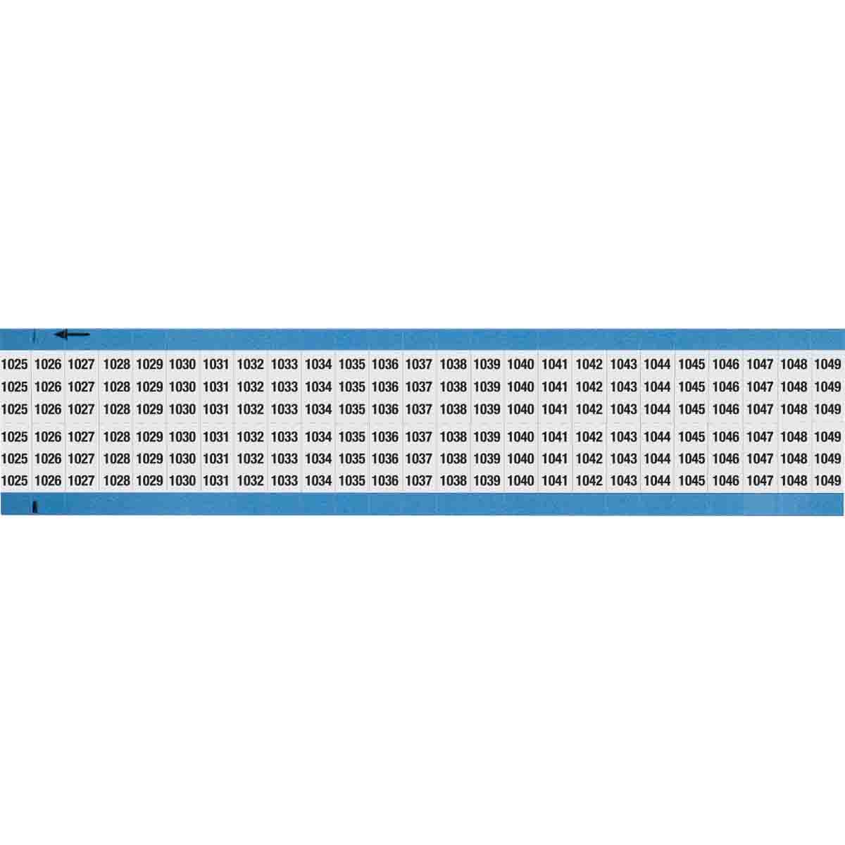 WM-1025-1049-SC-PK Wire Marker .75in H x 0.36in W 1025-1049
