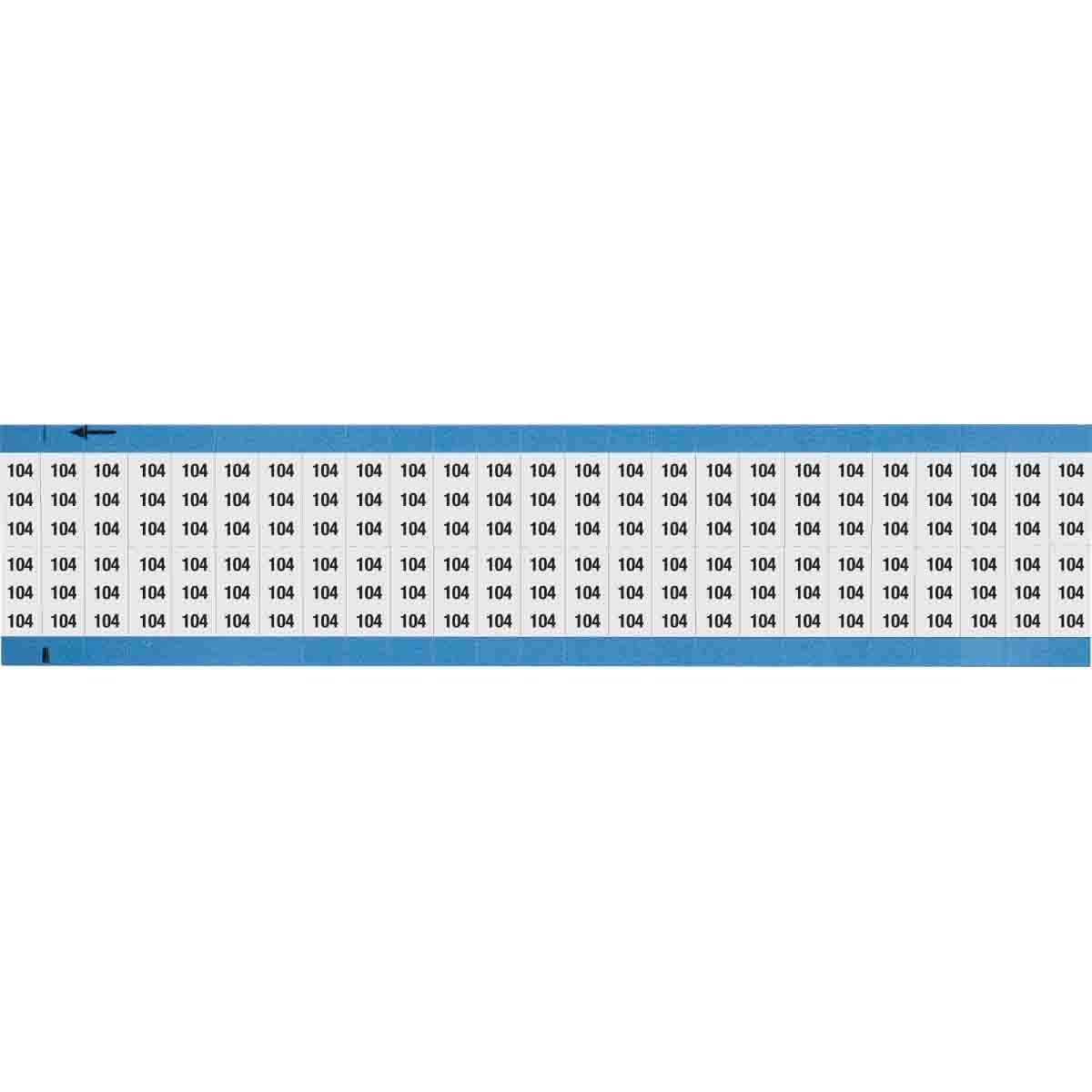 WM-104-SC-PK Wire Marker 0.75in H x 0.36in W, 104