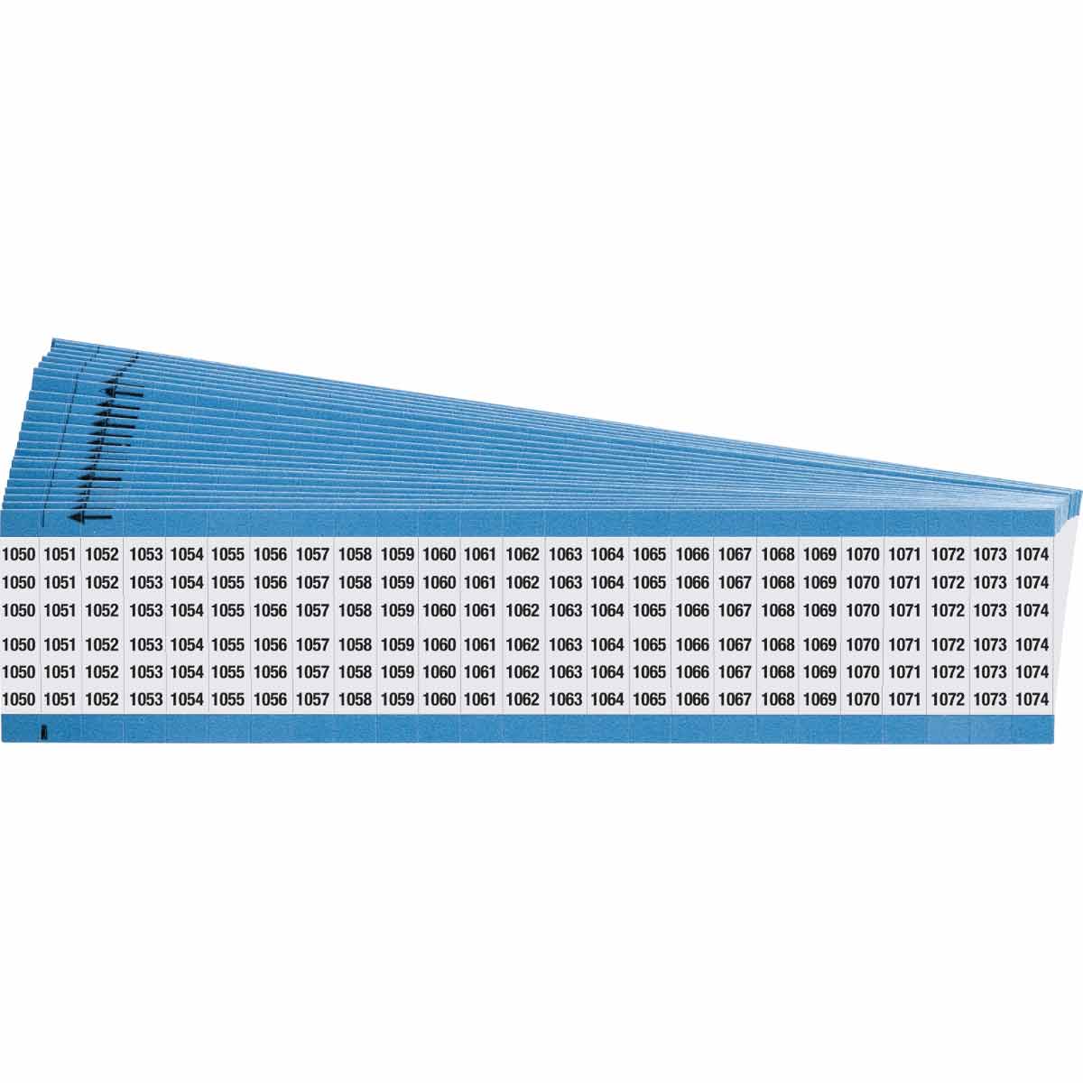 WM-1050-1074-PK Wire Marker 1.5in H x 0.88in W 1050-1074