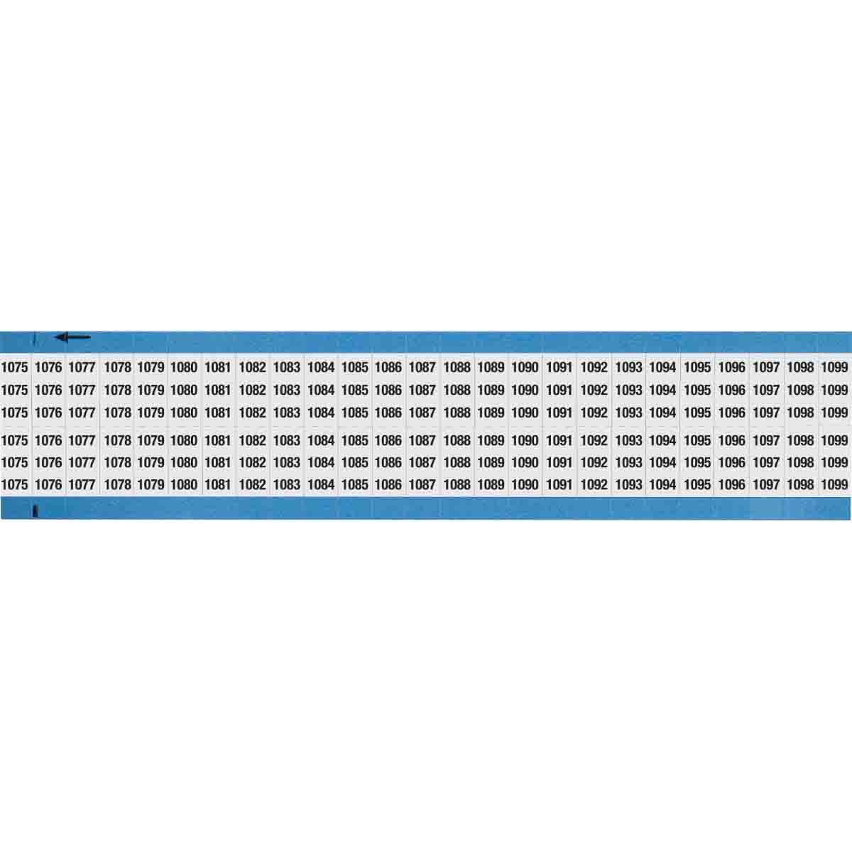 WM-1075-1099-SC-PK Wire Marker .75in H x 0.36in W 1075-1099
