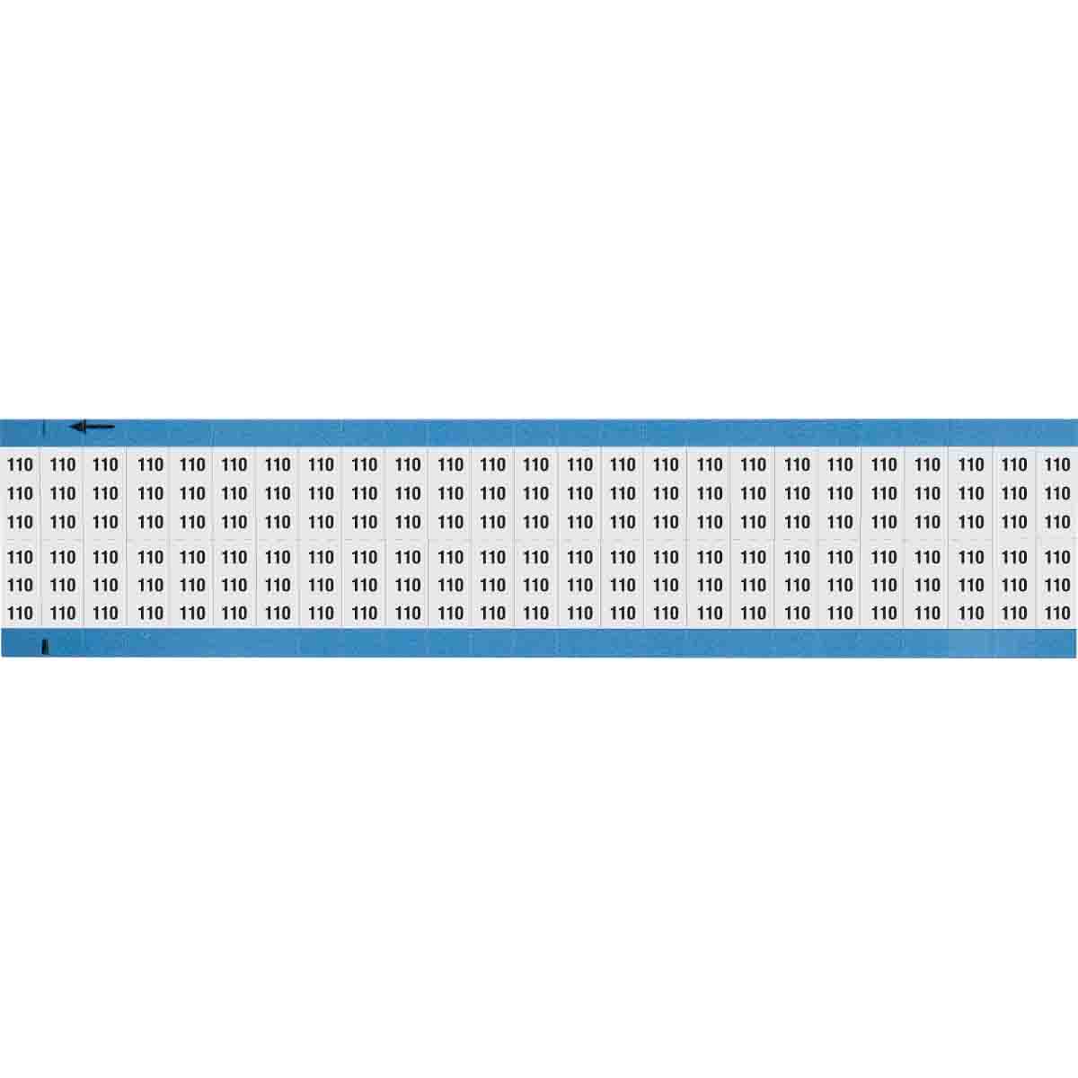 WM-110-SC-PK Wire Marker 0.75in H x 0.36in W, 110