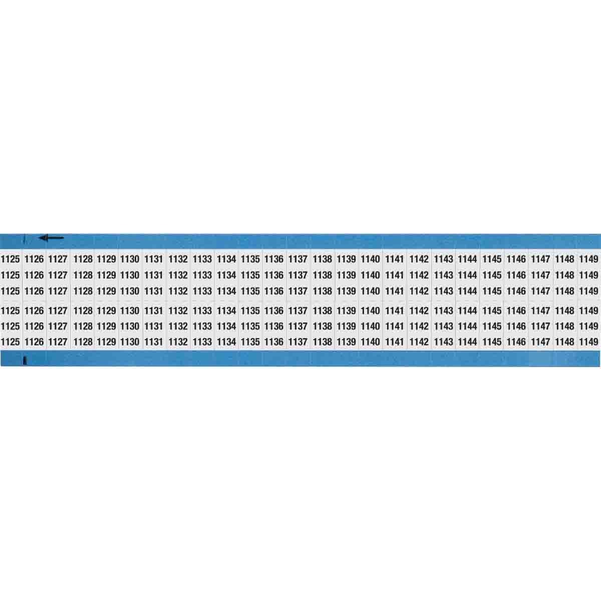 WM-1125-1149-SC-PK Wire Marker .75in H x 0.36in W 1125-1149