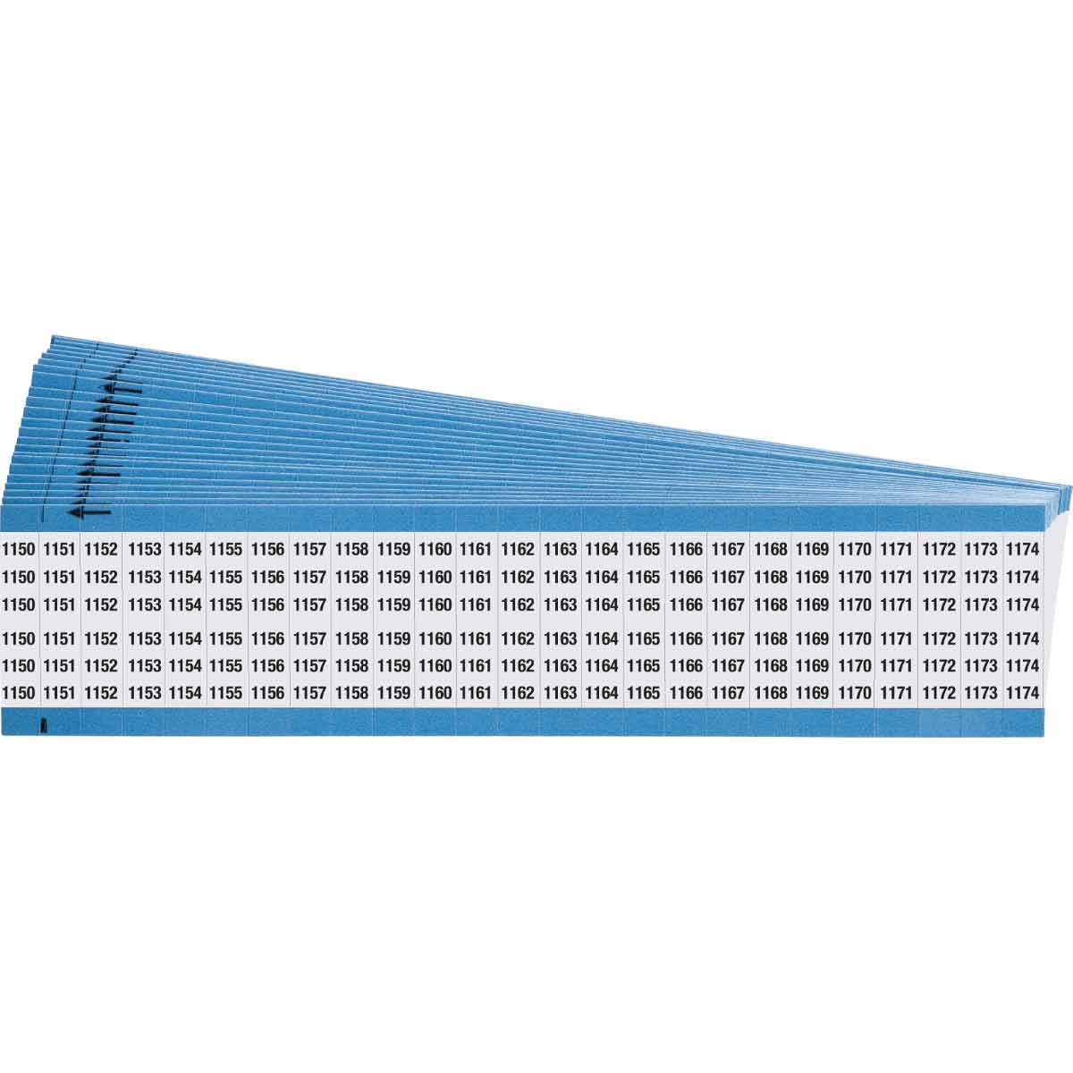 WM-1150-1174-PK Wire Marker 1.5in H x 0.88in W 1150-1174